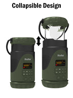Emergency Camping Lantern & Flashlight, Hand Crank & Solar Powered