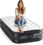 🛏️ Inflatable Mattress with Built-in Pump | Double Height Air Bed | 660 lbs Support