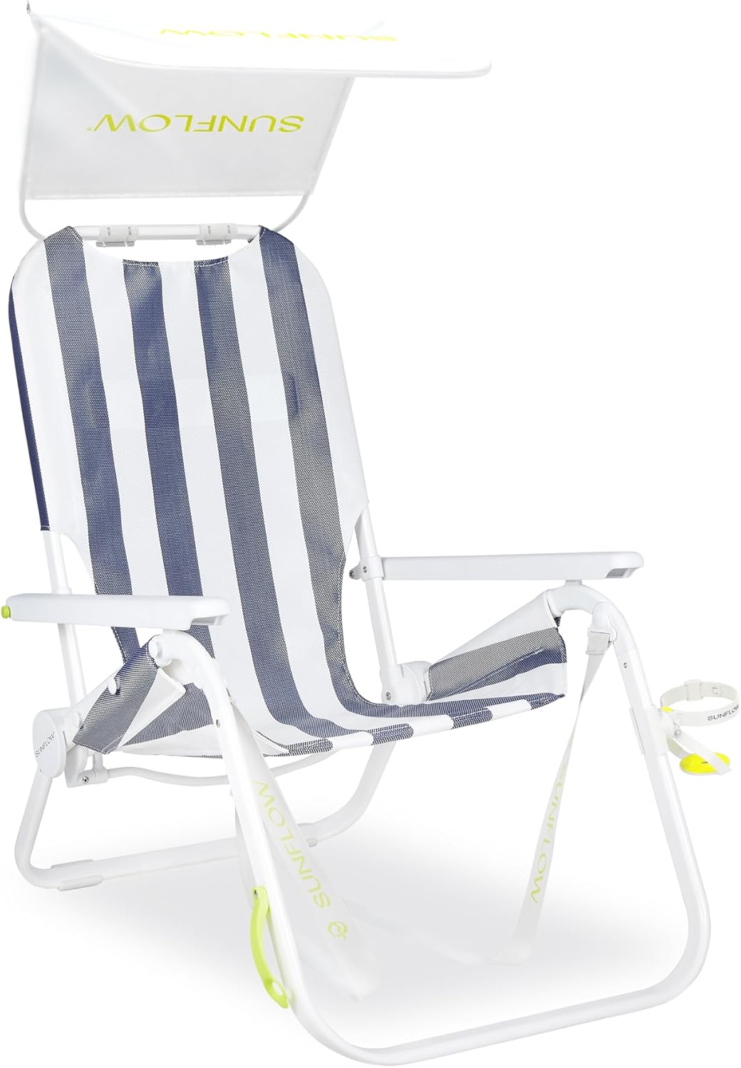 Ultimate 4-in-1 Reclining Beach Chair with UPF 50+ Sunshade & Backpack Straps 🏖️☀️
