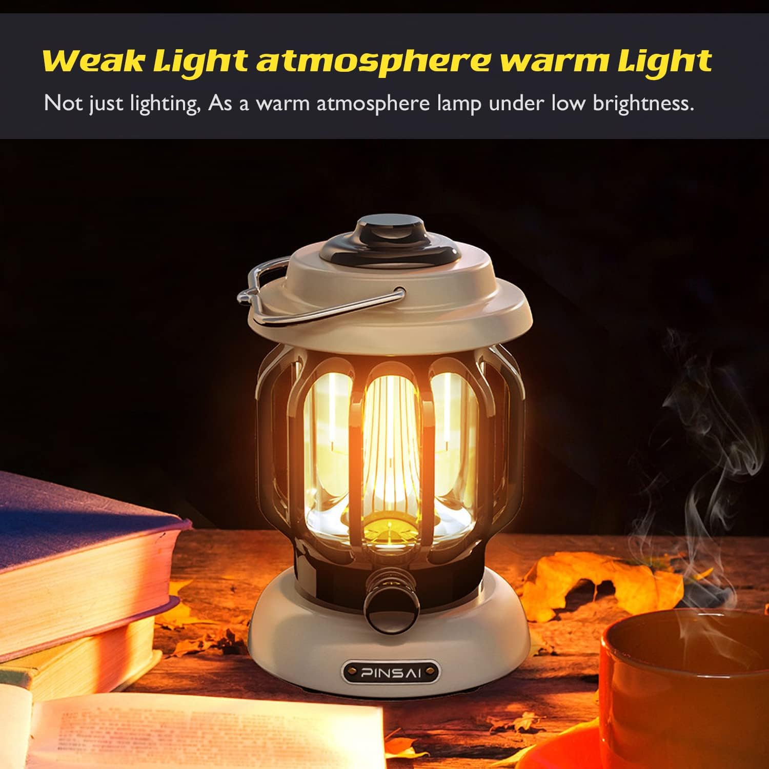 LED Camping Lantern,Rechargeable Retro Metal Camp Light,Battery Powered Hanging Vintage Lamp